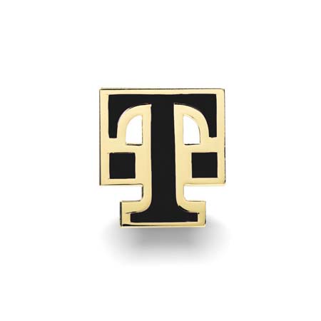 Gold/Black T Pin