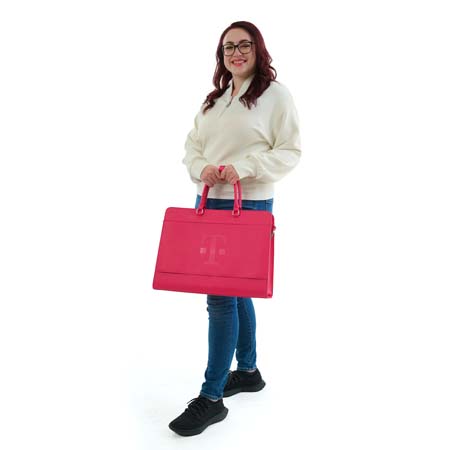 Magenta Laptop Tote