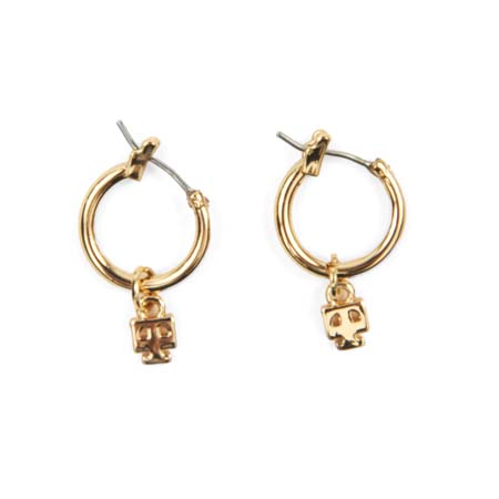 Hoop Earrings with Charm